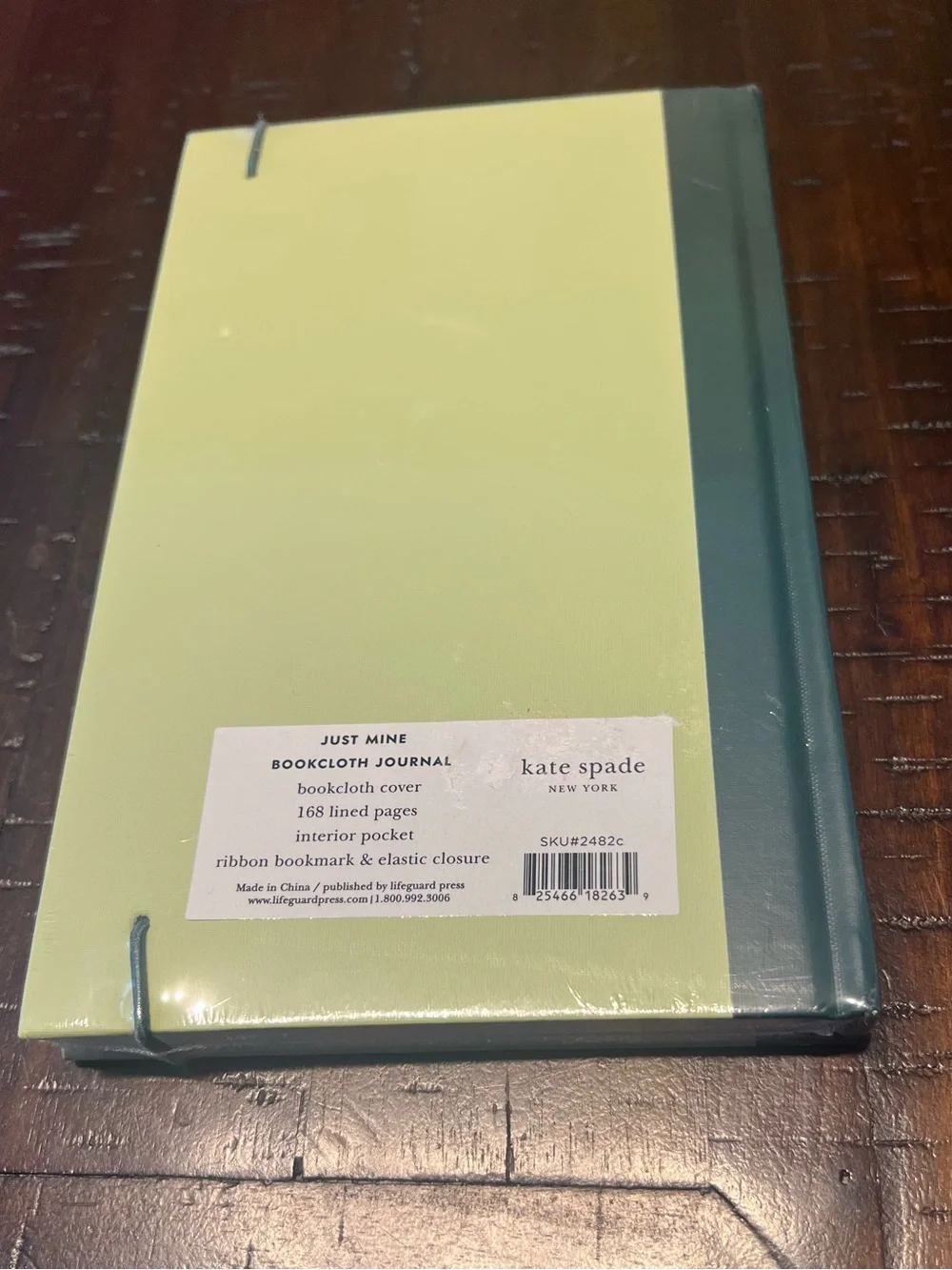 Kate Spade New York Sage Green Just Mine Bookcloth C Monogram Journal